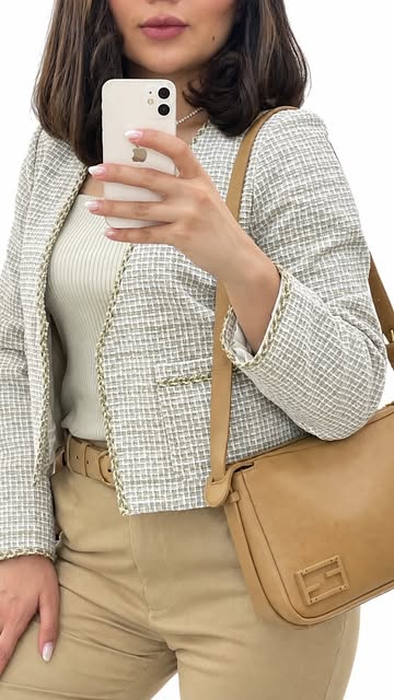 کت پاييزه بافت دار وارداتي